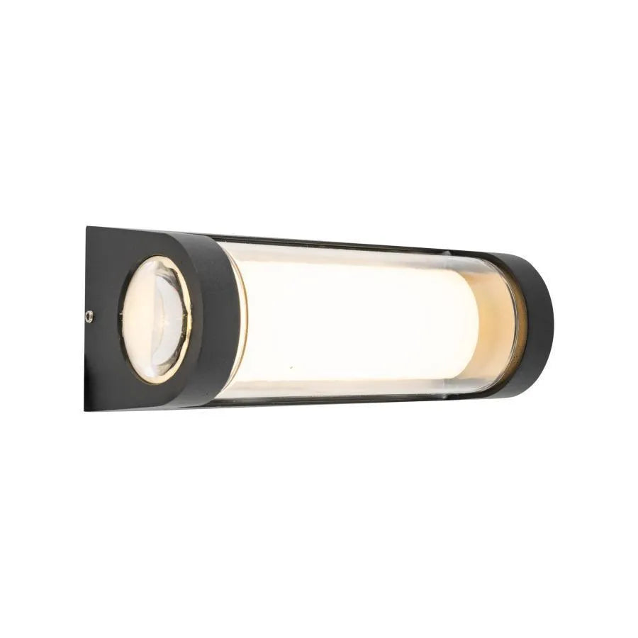 Han Outdoor LED Wall Light, 8W, Metal, Black Outdoor Wall Lights Default Title Alessandro Design