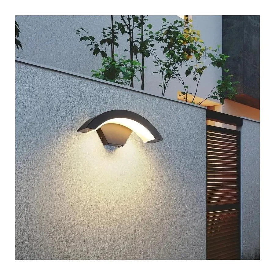 Outdoor LED wall lamp Harera, 12W, Metal, Black Outdoor wall lamps Default Title Alessandro Design