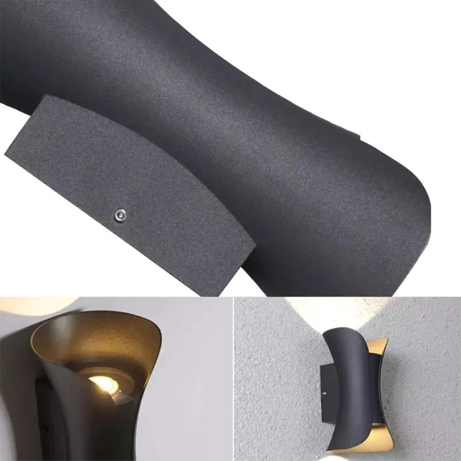 Outdoor LED wall light Heba, 10W IP65, Metal, Black Outdoor wall lights Default Title Alessandro Design