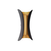 Outdoor LED wall light Pauline 2, 10W, 20x10, 3000K, Metal, Black and Gold Outdoor wall lights Default Title Alessandro Design