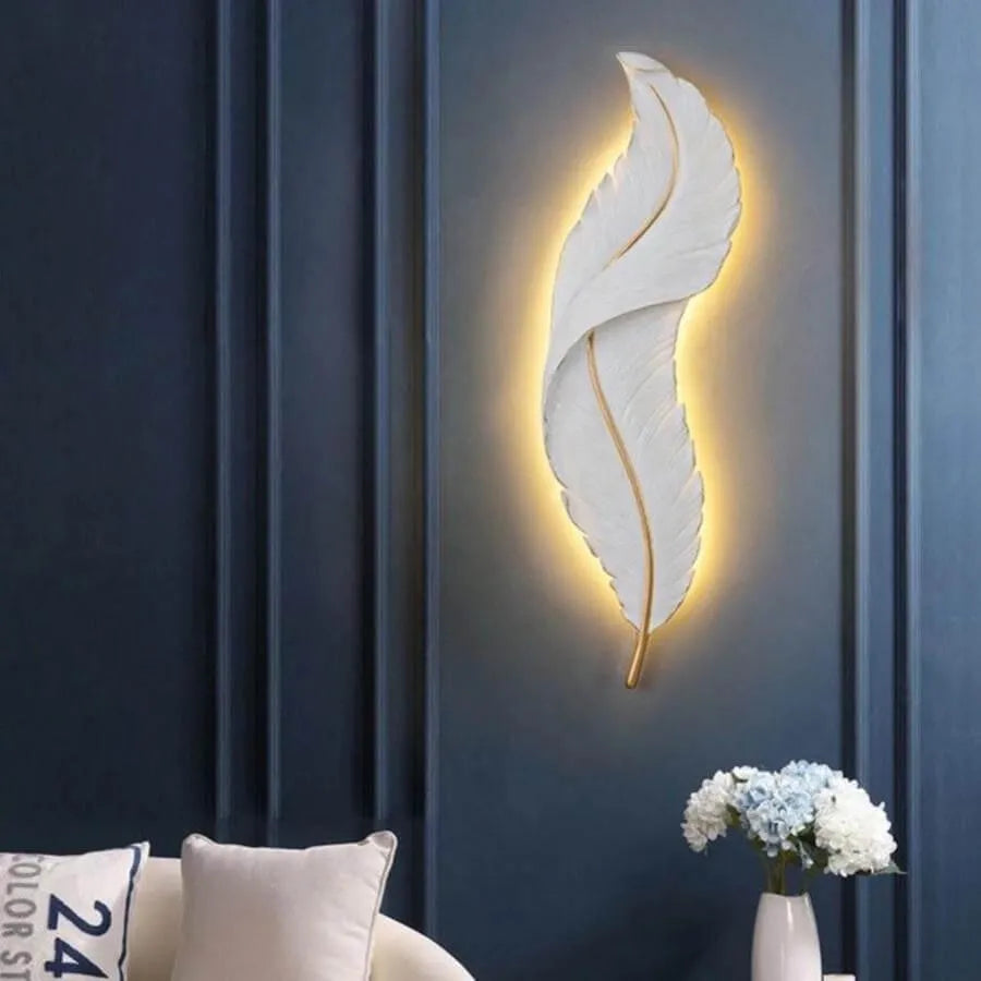Esther LED wall lamp, Wedge shape, 36W, 87cm White/Gold Indoor wall lamp Default Title Alessandro Design
