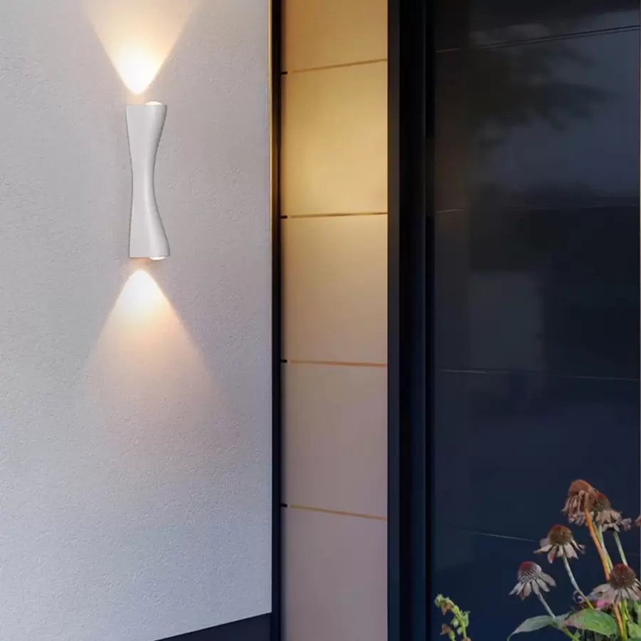 Augustine 6W Outdoor LED Wall Light White Outdoor Wall Light Default Title Alessandro Design