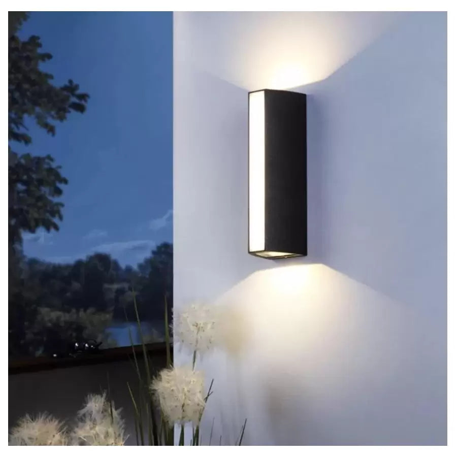 Berfin Exterior LED Wall Light, 7W, 3000K, Black, Metal Indoor Wall Lights Default Title Alessandro Design
