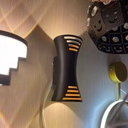 Brycen Outdoor LED Wall Light 10W Gold Black Outdoor Wall Lights Default Title Alessandro Design