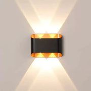 Exterior LED wall light Ellis 4W Gold Black Outdoor wall lights Default Title Alessandro Design
