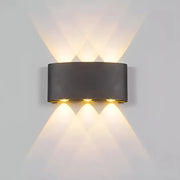 Fantas Outdoor and Indoor LED Wall Lamp, 6 Sources x 1W, IP65, Metallic, Black, 3000K Outdoor Wall Lamps Default Title Alessandro Design