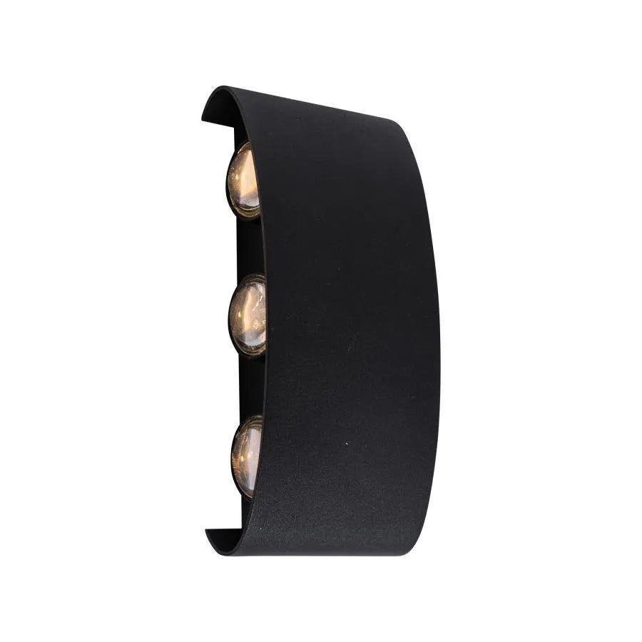 Fantas Outdoor and Indoor LED Wall Lamp, 6 Sources x 1W, IP65, Metallic, Black, 3000K Outdoor Wall Lamps Default Title Alessandro Design
