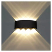 Fantas Outdoor and Indoor LED Wall Lamp, 8 Sources x 1W, IP65, Metallic, Black, 3000K Outdoor Wall Lamps Default Title Alessandro Design