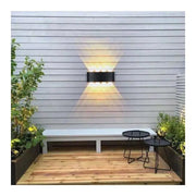 Fantas Outdoor and Indoor LED Wall Lamp, 8 Sources x 1W, IP65, Metallic, Black, 3000K Outdoor Wall Lamps Default Title Alessandro Design
