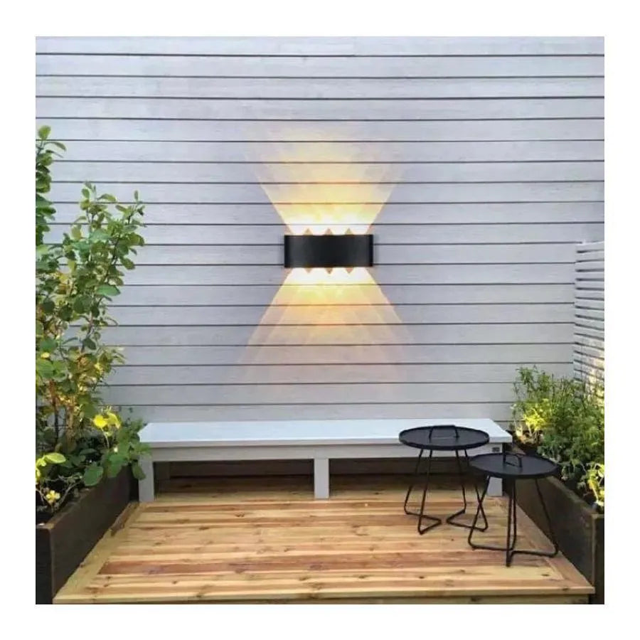 Fantas Outdoor and Indoor LED Wall Lamp, 8 Sources x 1W, IP65, Metallic, Black, 3000K Outdoor Wall Lamps Default Title Alessandro Design