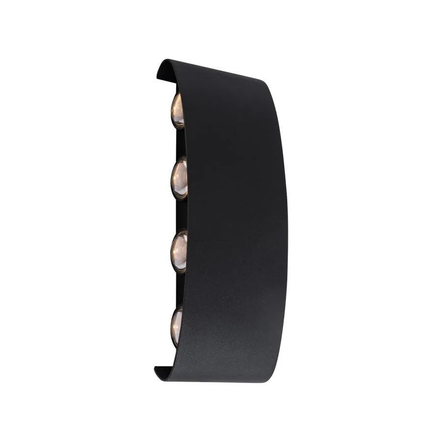 Fantas Outdoor and Indoor LED Wall Lamp, 8 Sources x 1W, IP65, Metallic, Black, 3000K Outdoor Wall Lamps Default Title Alessandro Design