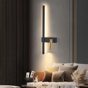 LED Glory 9W Black Gold Wall Light Outdoor Wall Lights Default Title Alessandro Design