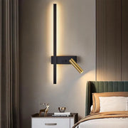 LED Glory 9W Black Gold Wall Light Outdoor Wall Lights Default Title Alessandro Design