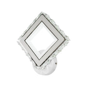 TERRANO LED Wall Light with Crystals, Square, 24W, Cold/Warm/Neutral Light, White & Stainless Steel Indoor Wall Lights Default Title Alessandro Design