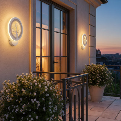 DAISY LED wall light, 14W, Cold/Warm/Neutral Light, White with Crystal