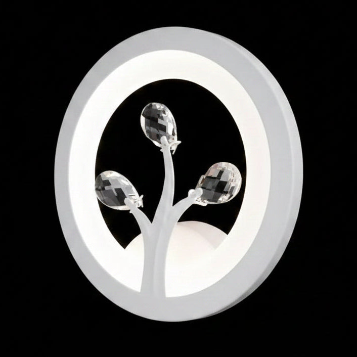 DAISY LED wall light, 14W, Cold/Warm/Neutral Light, White with Crystal Indoor wall lights Default Title Alessandro Design