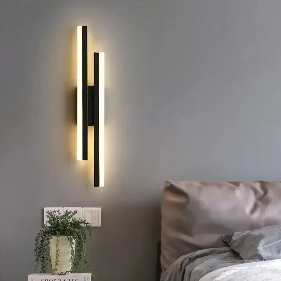 Lyra LED wall light, 18W, Acrylic, Black White Indoor wall lights Default Title Alessandro Design