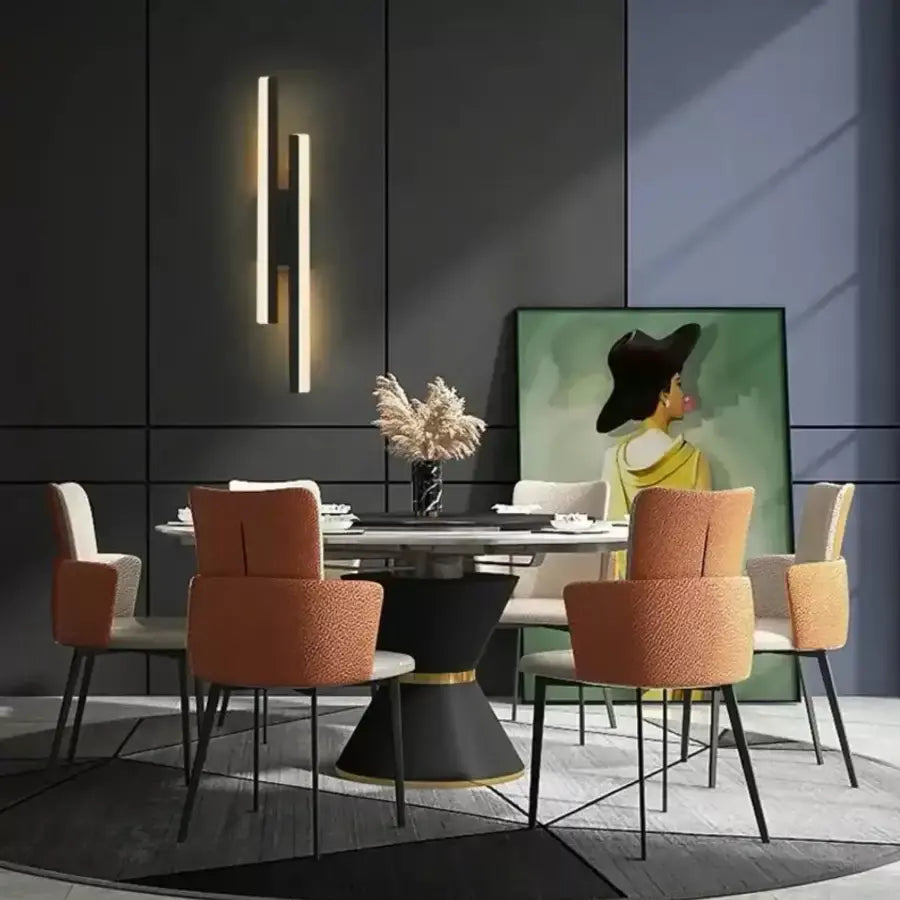 Lyra LED wall light, 18W, Acrylic, Black White Indoor wall lights Default Title Alessandro Design