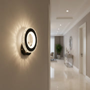 NOVA Rotonda LED wall light, 16W, Black & Stainless Steel, Warm/Cool/Neutral light Indoor Wall Lights Default Title Alessandro Design