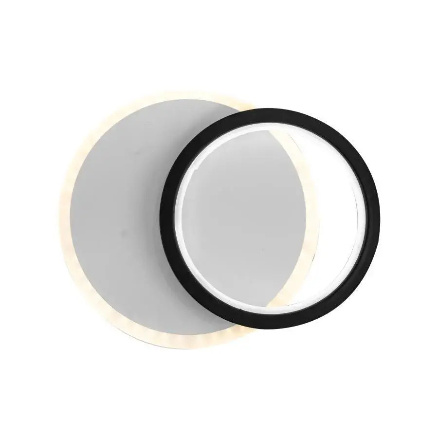 SMALON LED wall lamp 26W, 2 Circles, Cold/Warm/Neutral light, Black White LED Chandelier Default Title Alessandro Design