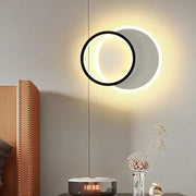 SMALON LED wall lamp 26W, 2 Circles, Cold/Warm/Neutral light, Black White LED Chandelier Default Title Alessandro Design