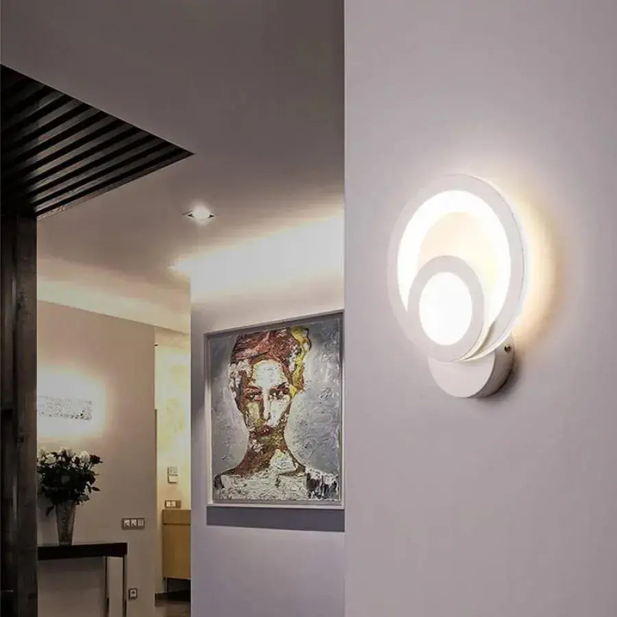 Urbanist LED wall light 19W Round Cold/Warm/Neutral Light Acrylic and White Metal Indoor wall lights Default Title Alessandro Design