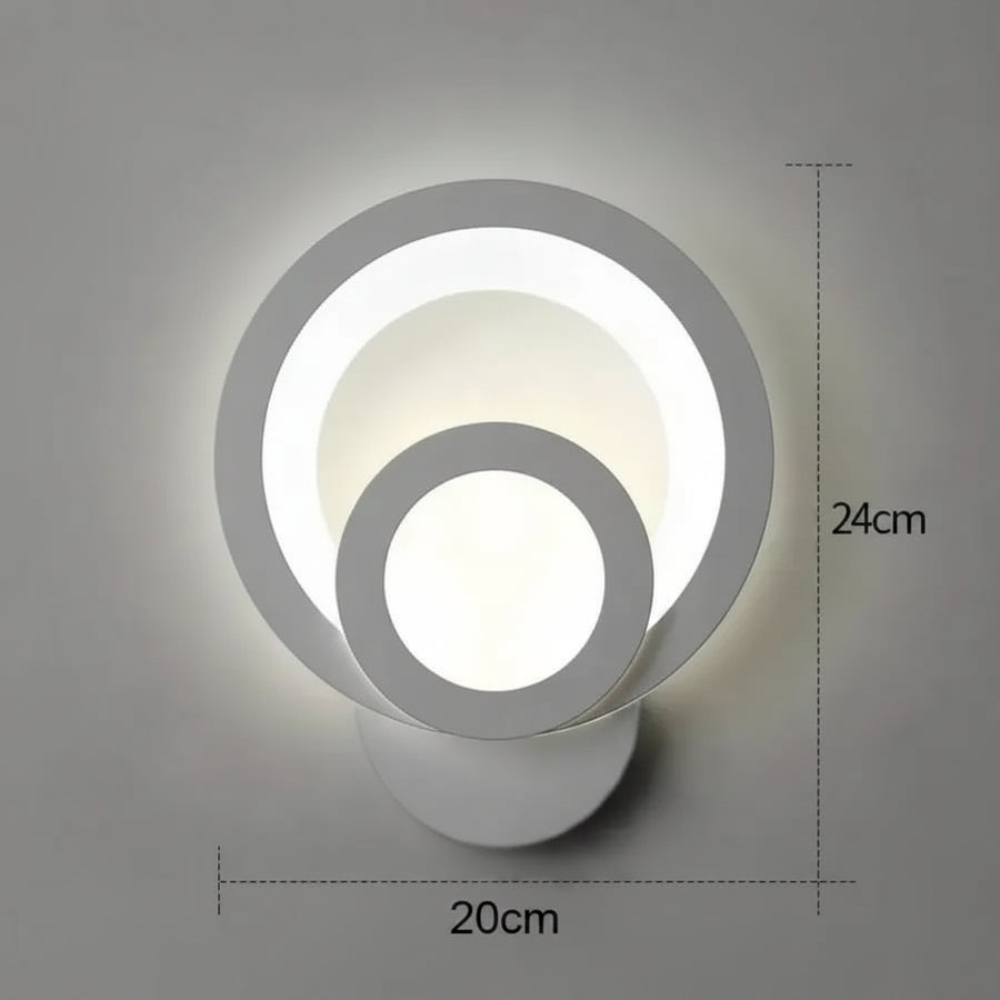 Urbanist LED wall light 19W Round Cold/Warm/Neutral Light Acrylic and White Metal Indoor wall lights Default Title Alessandro Design