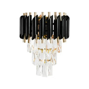 Crystal Chandelier Light VERSAILLES Piccolo, 2xE14, Black Indoor Wall Lights Default Title Alessandro Design