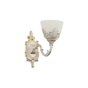 Rustic COTTAGE wall light, 1xE27, White, Metal and Glass Indoor wall lights Default Title Alessandro Design