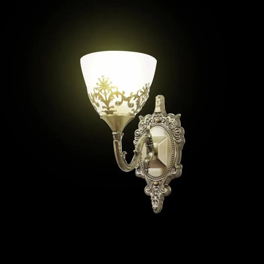 Rustic COTTAGE wall light, 1xE27, Bronze, Metal and Glass Indoor wall lights Default Title Alessandro Design