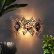 Wall lamp Yasmina 2xE14, Metal and Crystal, Chrome Interior wall lights Default Title Alessandro Design