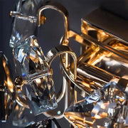 Wall lamp Yasmina 2xE14, Metal and Crystal, Chrome Interior wall lights Default Title Alessandro Design