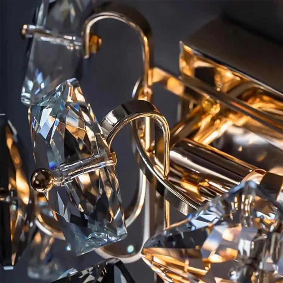 Wall lamp Yasmina 2xE14, Metal and Crystal, Chrome Interior wall lights Default Title Alessandro Design