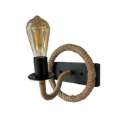 Yolanda wall lamp 1x E27 Brown Black Interior wall lights Default Title Alessandro Design