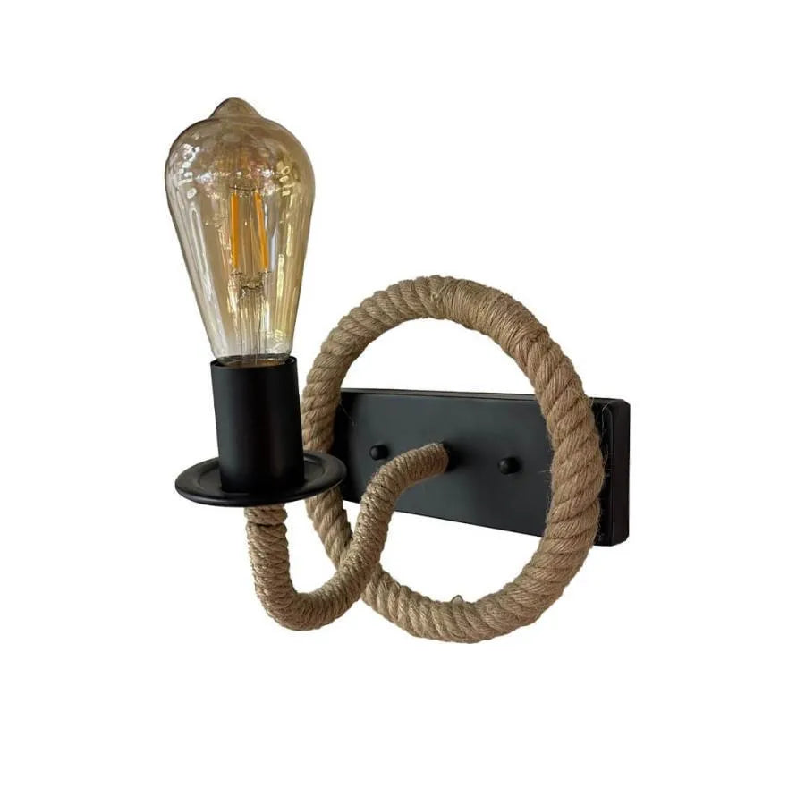 Yolanda wall lamp 1x E27 Brown Black Interior wall lights Default Title Alessandro Design