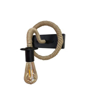 Yolanda wall lamp 1x E27 Brown Black Interior wall lights Default Title Alessandro Design