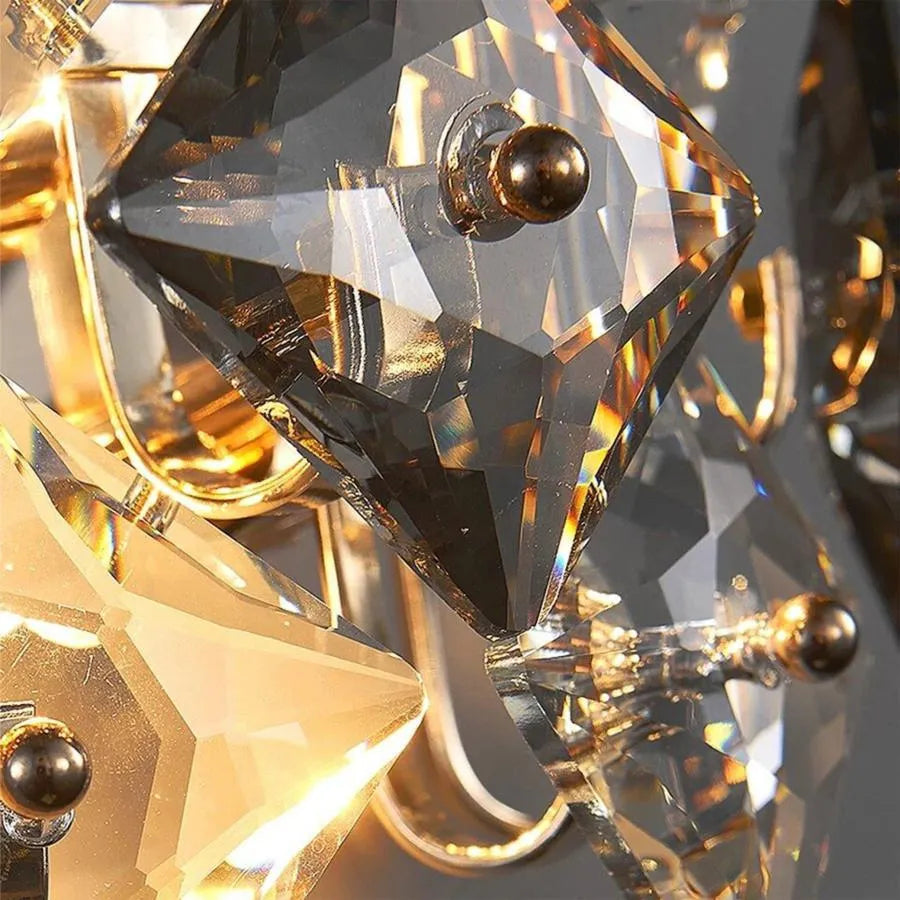 Zarina wall lamp 2xE14, Metal and Crystal, Gold Indoor wall lamp Default Title Alessandro Design