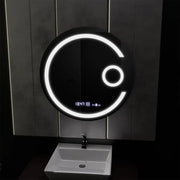 LED Round Mirror, 60cm, Visio MotionGlow Marcello, De-fogging System, Clock & Thermometer, Cosmetic Magnifier, Dimmable Mirrors Marcello Default Title Alessandro Design