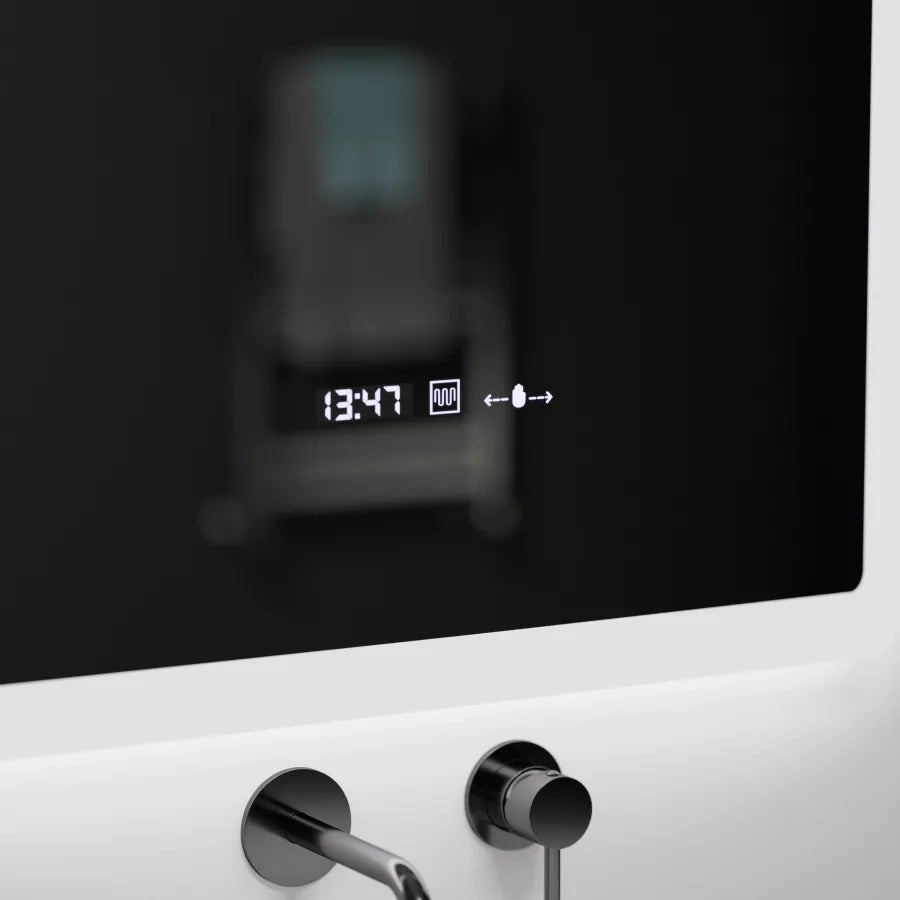 Rectangular LED mirror, 60x80cm, ELANCEE MotionGlow Marcello sensor, De-fogging system, Clock & Thermometer, Dimable Mirrors Marcello Default Title Alessandro Design