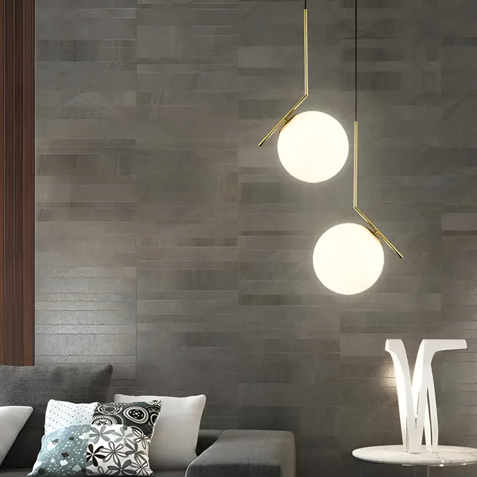 LOFT Haven Chandelier, 1x E27, Golden White, Metal, Adjustable Height, Modern Modern Chandeliers Default Title Alessandro Design