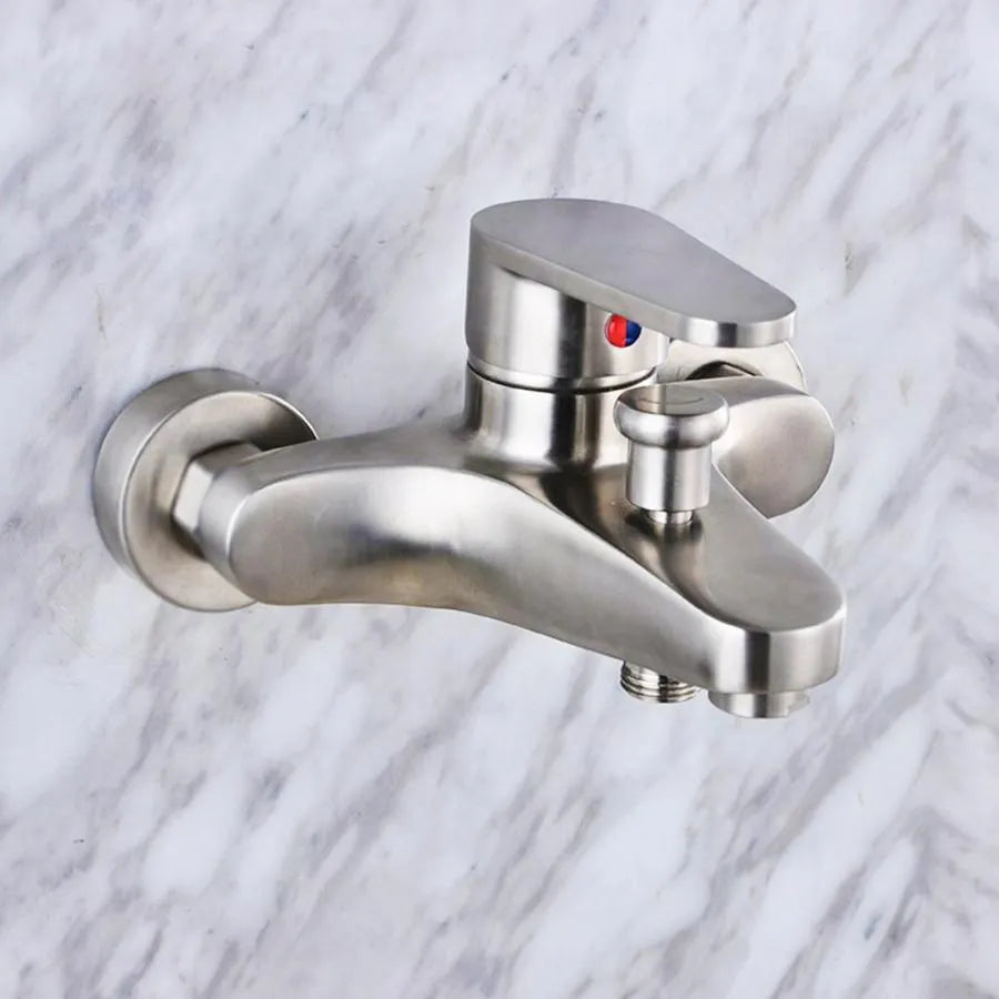 Bathroom Faucet, SUS304 Stainless Steel, Satin, LY007 Faucets & Shower Columns Default Title Alessandro Design