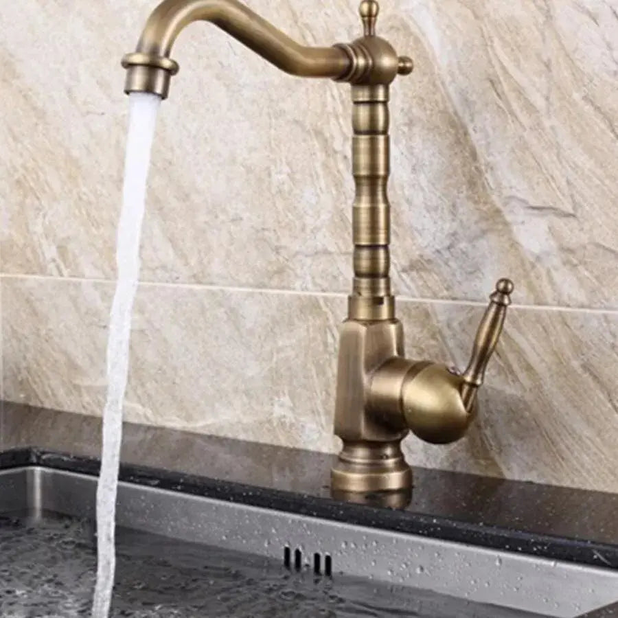 Kitchen Faucet, Sanitary Brass, Antique Gold, OD/2046 Bathroom Faucets Default Title Alessandro Design
