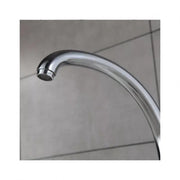 Glossy Chrome Kitchen Faucet LB00C, Pivoting Swan Faucet, Ceramic Cartridge, Complete Set with Connections and Fixing System Kitchen Faucets Default Title Alessandro Design