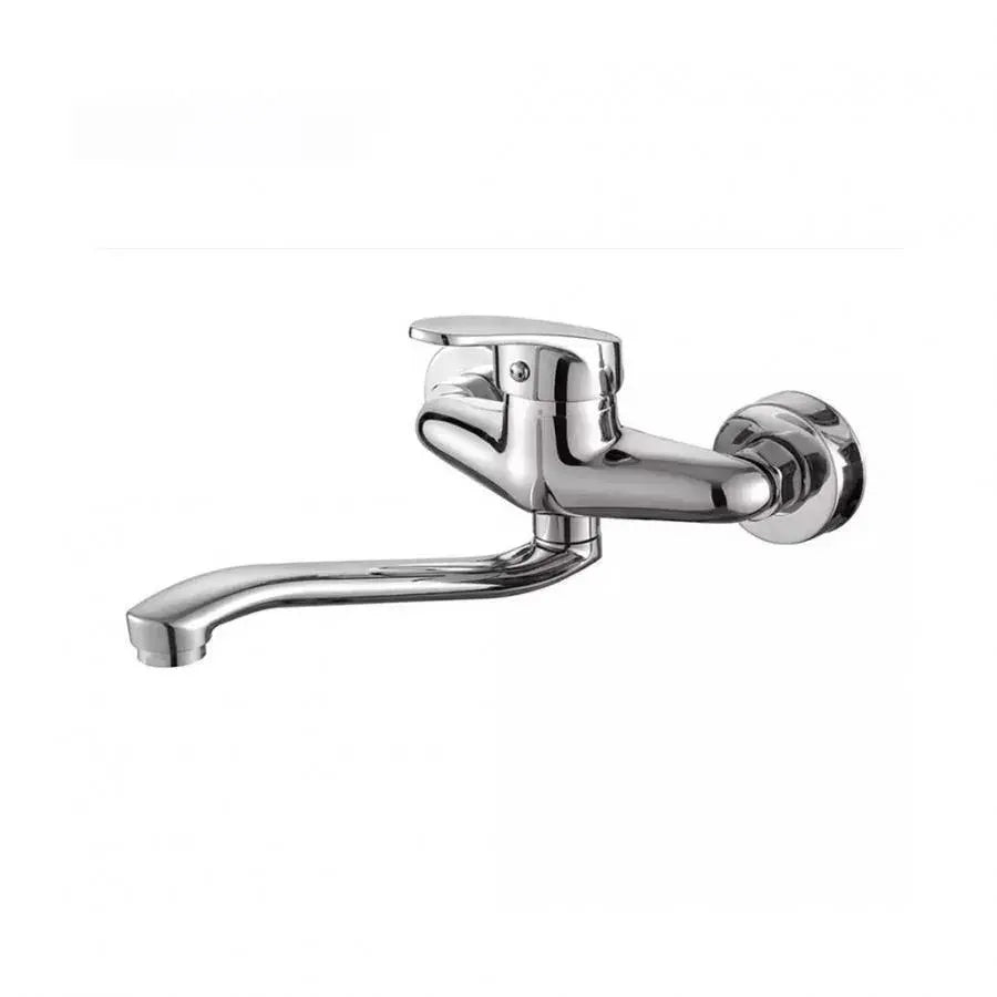 Wall Mounted Kitchen Faucet with Rotating Spout, Alloy, Chrome, PM018 Kitchen Faucets Default Title Alessandro Design