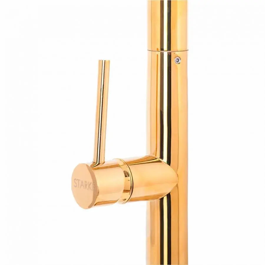 Kitchen Faucet with Extractable Shower, Sanitary Brass, Gold, CF2043 Kitchen Faucets Default Title Alessandro Design