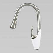 Kitchen Faucet with Extractable Shower, Sanitary Brass, Chrome, W054 Kitchen Faucets Default Title Alessandro Design