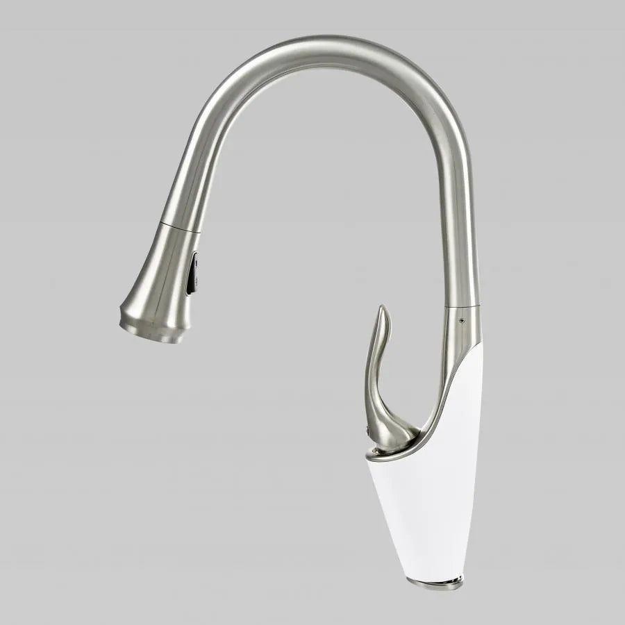Kitchen Faucet with Extractable Shower, Sanitary Brass, Chrome, W054 Kitchen Faucets Default Title Alessandro Design