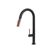 Kitchen Faucet with Extractable Shower, Sanitary Brass, Black, CF2042 Kitchen Faucets Default Title Alessandro Design