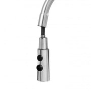 Kitchen Faucet with Extractable Shower Brass Sanitary Silver CF/1035/C Kitchen Faucets Default Title Alessandro Design