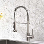 Kitchen Faucet with Extractable Shower, Stainless Steel and Chrome Brass, YD/101 Kitchen Faucets Default Title Alessandro Design
